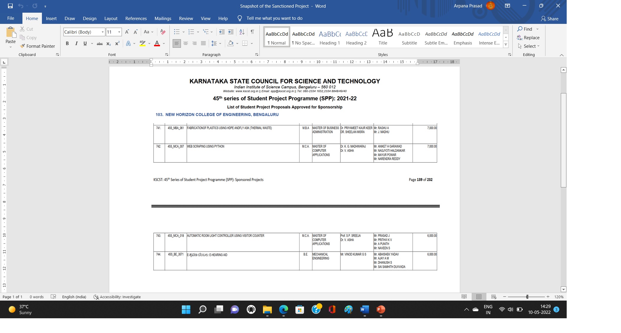 Student Project Proposal entitled ‘Web Scraping using Python’ Ref. No ...