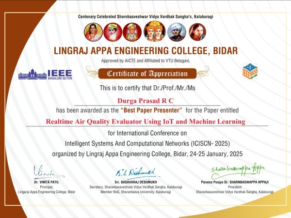 ICISCN2025 Best Paper Certificate24